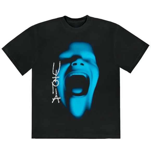 Travis Scott Utopia T-Shirt With Blue Graphic - Picture 1 of 3